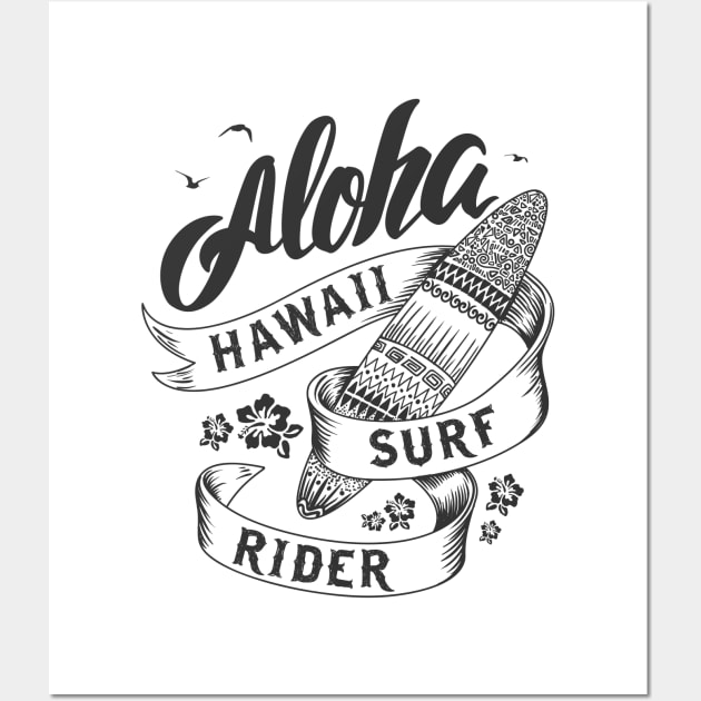 HAWAII SURF RIDER Wall Art by zackmuse1